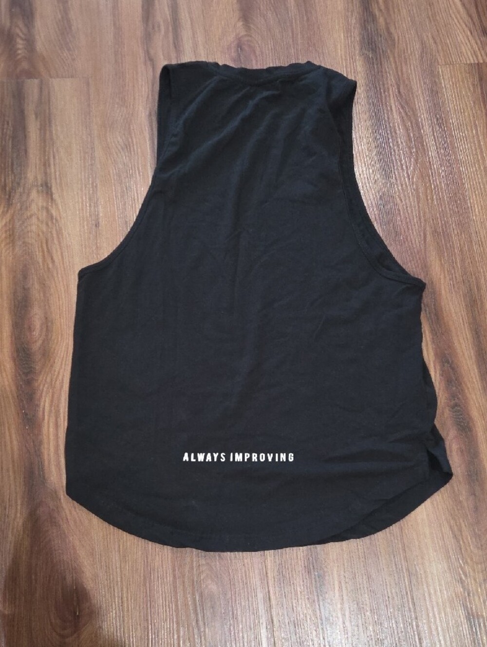 YoungLA Black Tank Top Gym Workout Top Size Medium - Picture 6 of 6